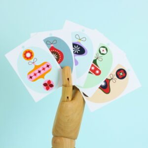 gift tag - baubles and blooms series